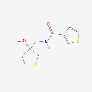N-((3-methoxytetrahydrothiophen-3-yl)methyl)thiophene-3-carboxamide