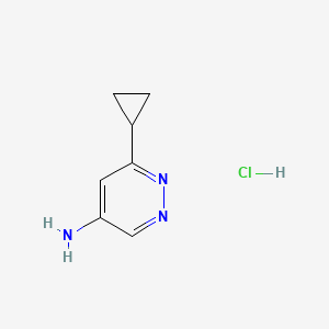 6-Cyclopropylpyridazin-4-amine;hydrochloride