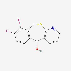 molecular formula C13H9F2NOS B2901068 8,9-Difluoro-5,10-dihydrobenzo[5,6]thiepino[2,3-b]pyridin-5-ol CAS No. 2227990-13-6