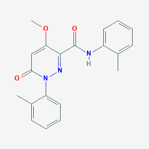 molecular formula C20H19N3O3 B2901078 4-methoxy-N,1-bis(2-methylphenyl)-6-oxopyridazine-3-carboxamide CAS No. 1002255-47-1
