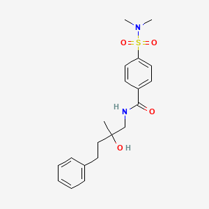 4-(N,N-dimethylsulfamoyl)-N-(2-hydroxy-2-methyl-4-phenylbutyl)benzamide