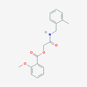 molecular formula C18H19NO4 B2901131 [2-[(2-Methylphenyl)methylamino]-2-oxoethyl] 2-methoxybenzoate CAS No. 1794935-38-8