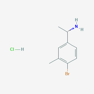 molecular formula C9H13BrClN B2901133 (S)-1-(4-Bromo-3-methylphenyl)ethan-1-amine hcl CAS No. 2193052-11-6