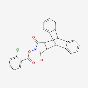 16,18-Dioxo-17-azapentacyclo[6.6.5.0^{2,7}.0^{9,14}.0^{15,19}]nonadeca-2(7),3,5,9(14),10,12-hexaen-17-yl 2-chlorobenzoate