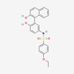 4-ethoxy-N-(4-hydroxy-3-(2-hydroxynaphthalen-1-yl)phenyl)benzenesulfonamide
