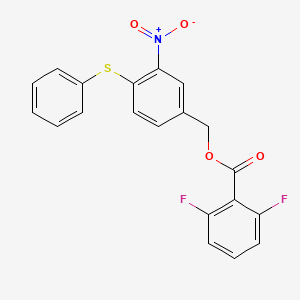 3-Nitro-4-(phenylsulfanyl)benzyl 2,6-difluorobenzenecarboxylate