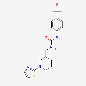 1-((1-(Thiazol-2-yl)piperidin-3-yl)methyl)-3-(4-(trifluoromethyl)phenyl)urea