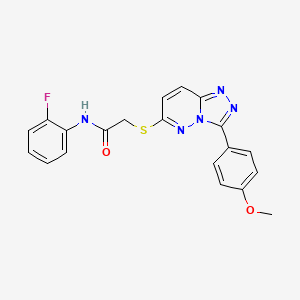 N-(2-fluorophenyl)-2-((3-(4-methoxyphenyl)-[1,2,4]triazolo[4,3-b]pyridazin-6-yl)thio)acetamide