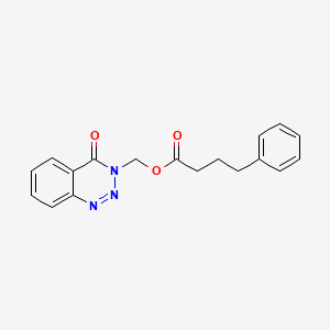 (4-Oxo-1,2,3-benzotriazin-3-yl)methyl 4-phenylbutanoate