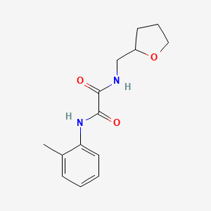 molecular formula C14H18N2O3 B2901192 N'-(2-methylphenyl)-N-[(oxolan-2-yl)methyl]ethanediamide CAS No. 331428-09-2