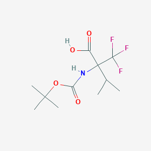 2-Boc-amino-3-methyl-2-(trifluoromethyl)butanoic acid