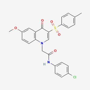 N-(4-chlorophenyl)-2-(6-methoxy-4-oxo-3-tosylquinolin-1(4H)-yl)acetamide