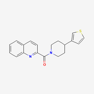 Quinolin-2-yl(4-(thiophen-3-yl)piperidin-1-yl)methanone