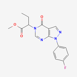 methyl 2-(1-(4-fluorophenyl)-4-oxo-1H-pyrazolo[3,4-d]pyrimidin-5(4H)-yl)butanoate