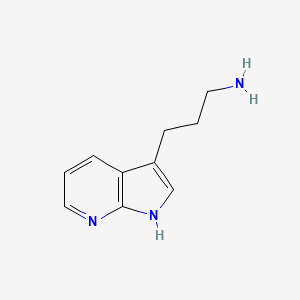 molecular formula C10H13N3 B2901252 3-{1H-pyrrolo[2,3-b]pyridin-3-yl}propan-1-amine CAS No. 717814-43-2