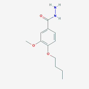 molecular formula C12H18N2O3 B2901256 4-Butoxy-3-methoxybenzohydrazide CAS No. 736948-95-1