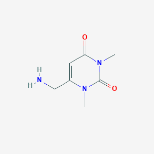 molecular formula C7H11N3O2 B2901262 6-(aminomethyl)-1,3-dimethylpyrimidine-2,4(1H,3H)-dione CAS No. 687608-88-4