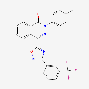 2-(4-methylphenyl)-4-{3-[3-(trifluoromethyl)phenyl]-1,2,4-oxadiazol-5-yl}phthalazin-1(2H)-one
