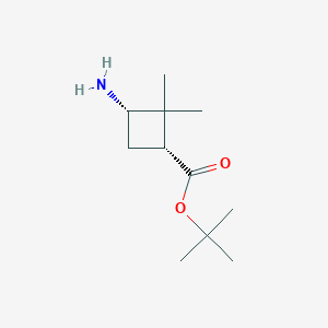 Tert-butyl (1R,3S)-3-amino-2,2-dimethylcyclobutane-1-carboxylate