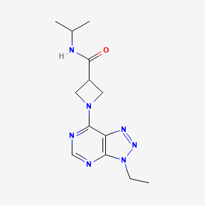 molecular formula C13H19N7O B2901326 1-(3-ethyl-3H-[1,2,3]triazolo[4,5-d]pyrimidin-7-yl)-N-isopropylazetidine-3-carboxamide CAS No. 1797745-55-1