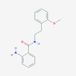 molecular formula C16H18N2O2 B2901332 2-amino-N-[2-(2-methoxyphenyl)ethyl]benzamide CAS No. 527690-05-7
