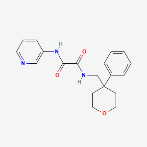 molecular formula C19H21N3O3 B2901388 N-[(4-phenyloxan-4-yl)methyl]-N'-(pyridin-3-yl)ethanediamide CAS No. 1251698-06-2