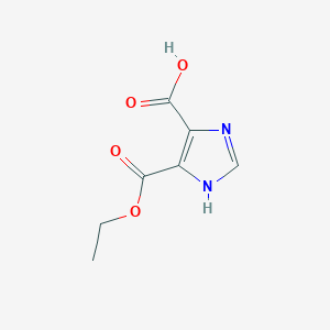 molecular formula C7H8N2O4 B2901406 4-(Ethoxycarbonyl)-1h-imidazole-5-carboxylic acid CAS No. 99821-97-3