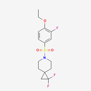 6-(4-Ethoxy-3-fluorobenzenesulfonyl)-1,1-difluoro-6-azaspiro[2.5]octane