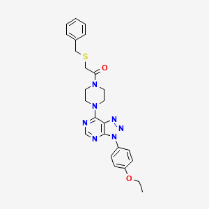 2-(benzylthio)-1-(4-(3-(4-ethoxyphenyl)-3H-[1,2,3]triazolo[4,5-d]pyrimidin-7-yl)piperazin-1-yl)ethanone