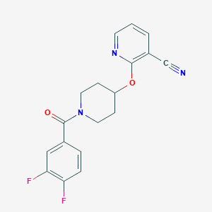 2-((1-(3,4-Difluorobenzoyl)piperidin-4-yl)oxy)nicotinonitrile