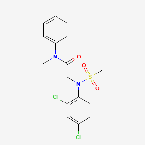 2-[2,4-dichloro(methylsulfonyl)anilino]-N-methyl-N-phenylacetamide