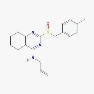 molecular formula C19H23N3OS B2901475 N-allyl-2-[(4-methylbenzyl)sulfinyl]-5,6,7,8-tetrahydro-4-quinazolinamine CAS No. 477714-06-0
