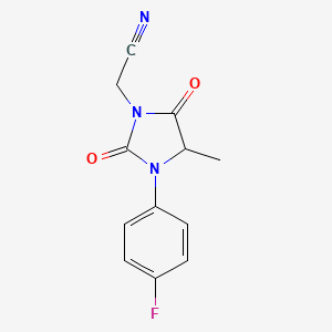 2-[3-(4-Fluorophenyl)-4-methyl-2,5-dioxoimidazolidin-1-yl]acetonitrile