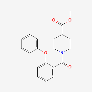 molecular formula C20H21NO4 B2901506 Methyl 1-(2-phenoxybenzoyl)piperidine-4-carboxylate CAS No. 349440-81-9