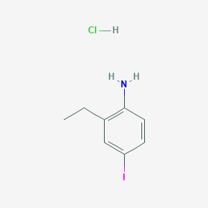 molecular formula C8H11ClIN B2901518 (2-Ethyl-4-iodophenyl)amine hydrochloride CAS No. 1609407-45-5; 99471-67-7