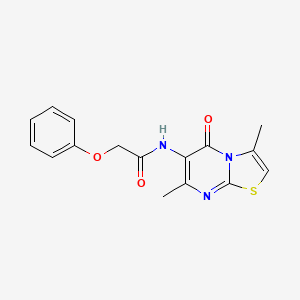 B2901530 N-(3,7-dimethyl-5-oxo-5H-thiazolo[3,2-a]pyrimidin-6-yl)-2-phenoxyacetamide CAS No. 946305-71-1
