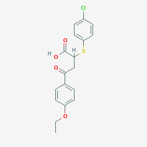 2-[(4-Chlorophenyl)sulfanyl]-4-(4-ethoxyphenyl)-4-oxobutanoic acid