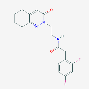 2-(2,4-difluorophenyl)-N-(2-(3-oxo-5,6,7,8-tetrahydrocinnolin-2(3H)-yl)ethyl)acetamide