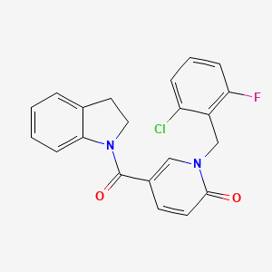 1-(2-chloro-6-fluorobenzyl)-5-(indoline-1-carbonyl)pyridin-2(1H)-one