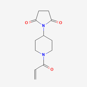B2901668 1-(1-Prop-2-enoylpiperidin-4-yl)pyrrolidine-2,5-dione CAS No. 2361656-60-0