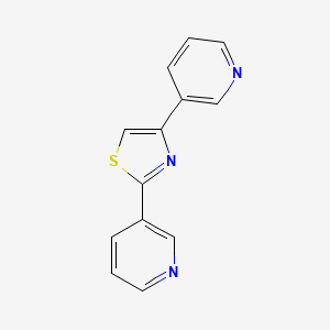 molecular formula C13H9N3S B2901745 2,4-di(3-pyridyl)-1,3-thiazole CAS No. 145737-61-7
