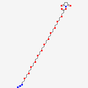 molecular formula C31H56N4O16 B2901763 Azido-PEG12-NHS ester CAS No. 1108750-59-9; 1610796-02-5; 2363756-50-5