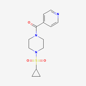 (4-(Cyclopropylsulfonyl)piperazin-1-yl)(pyridin-4-yl)methanone