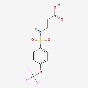 3-({[4-(Trifluoromethoxy)phenyl]sulfonyl}amino)propanoic acid