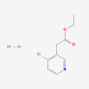 molecular formula C9H11Br2NO2 B2901833 Ethyl 2-(4-bromopyridin-3-yl)acetate;hydrobromide CAS No. 2460755-50-2