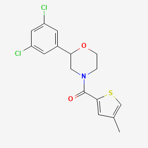 (2-(3,5-Dichlorophenyl)morpholino)(4-methylthiophen-2-yl)methanone