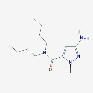 3-amino-N,N-dibutyl-1-methyl-1H-pyrazole-5-carboxamide