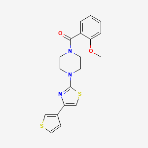 (2-Methoxyphenyl)(4-(4-(thiophen-3-yl)thiazol-2-yl)piperazin-1-yl)methanone