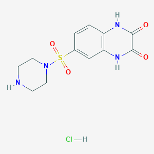 6-(Piperazin-1-ylsulfonyl)-1,4-dihydroquinoxaline-2,3-dione hydrochloride