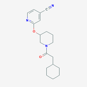 2-((1-(2-Cyclohexylacetyl)piperidin-3-yl)oxy)isonicotinonitrile